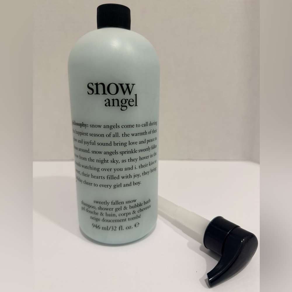 Philosophy Snow Angel 3 in 1 Shampoo Shower Gel Bubble Bath w/Dispenser